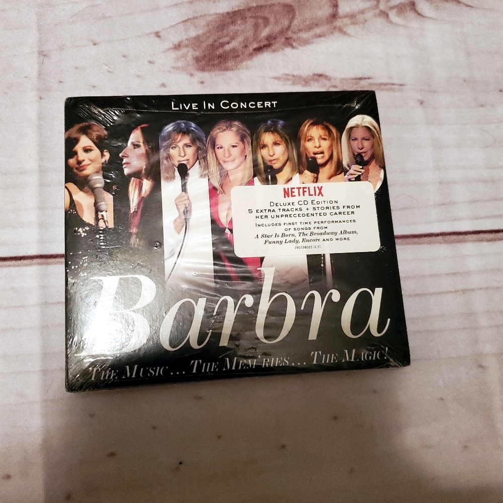 🥳HP🥳 Barbara Streisand Live in Concert Deluxe  CD Edition NWT SEALED